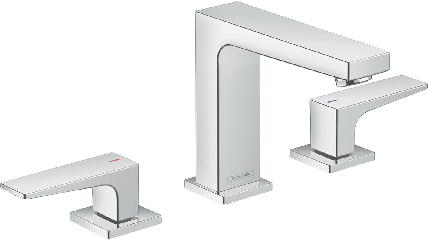 Hansgrohe 3-Loch Waschtischarmatur 110 Metropol, mit Push-Open Ablaufgarnitur, Farbe chrom Bild 1