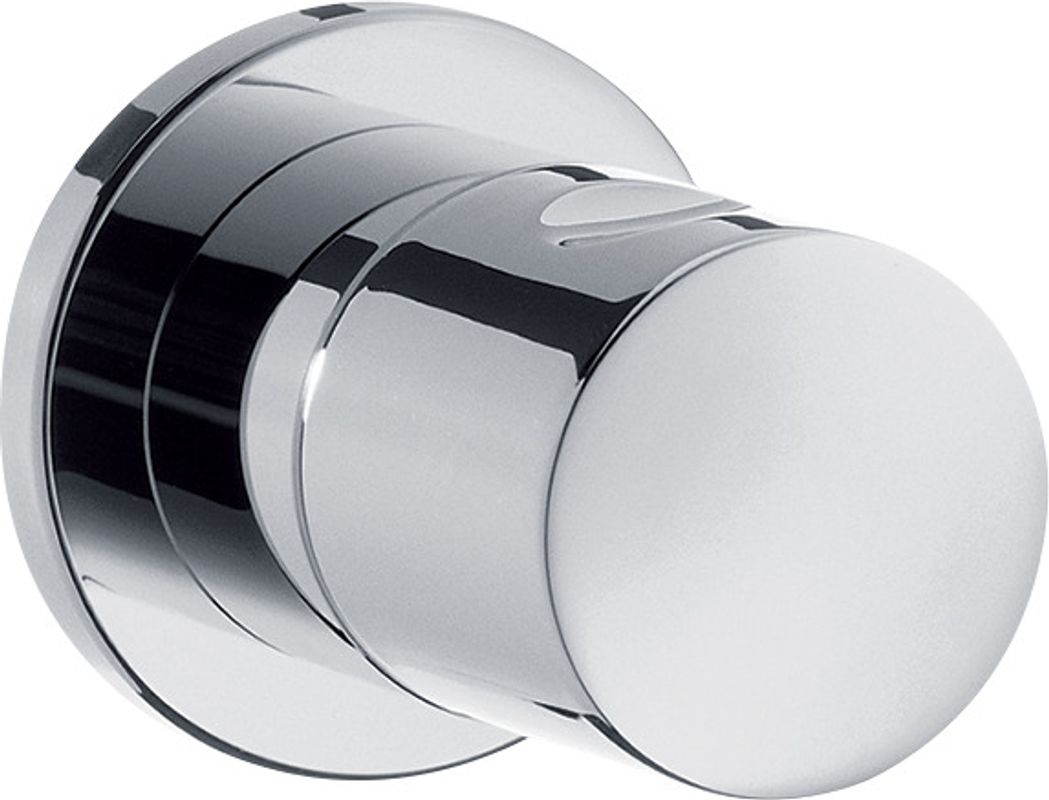 Hansgrohe Absperrventil S Unterputz Fertigset zylindrischer Griff, verchromt, 63 mm, Farbe chrom Bild 1