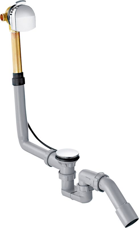 Hansgrohe Ab- und Überlaufgarnitur Exafill Plus Komplettset, für Normalwannen, Farbe chrom Bild 1