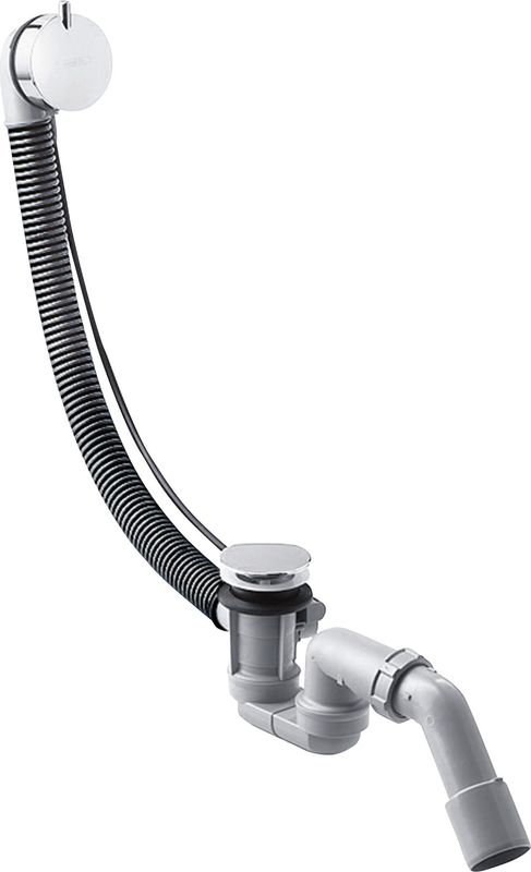 Hansgrohe Ab- und Überlaufgarnitur Flexaplus S Komplettset chrom flex.Überlaufschlauch, Farbe chrom Bild 1
