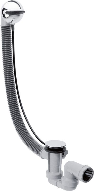 Hansgrohe Ab- und Überlaufgarnitur Komplettset chrom flex.Überlaufschlauch, Farbe chrom Bild 1