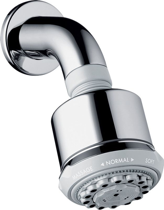 Hansgrohe Kopfbrause Clubmaster, mit Brausenarm EcoSmart, 181 x 183 x 183 mm, Farbe chrom Bild 1