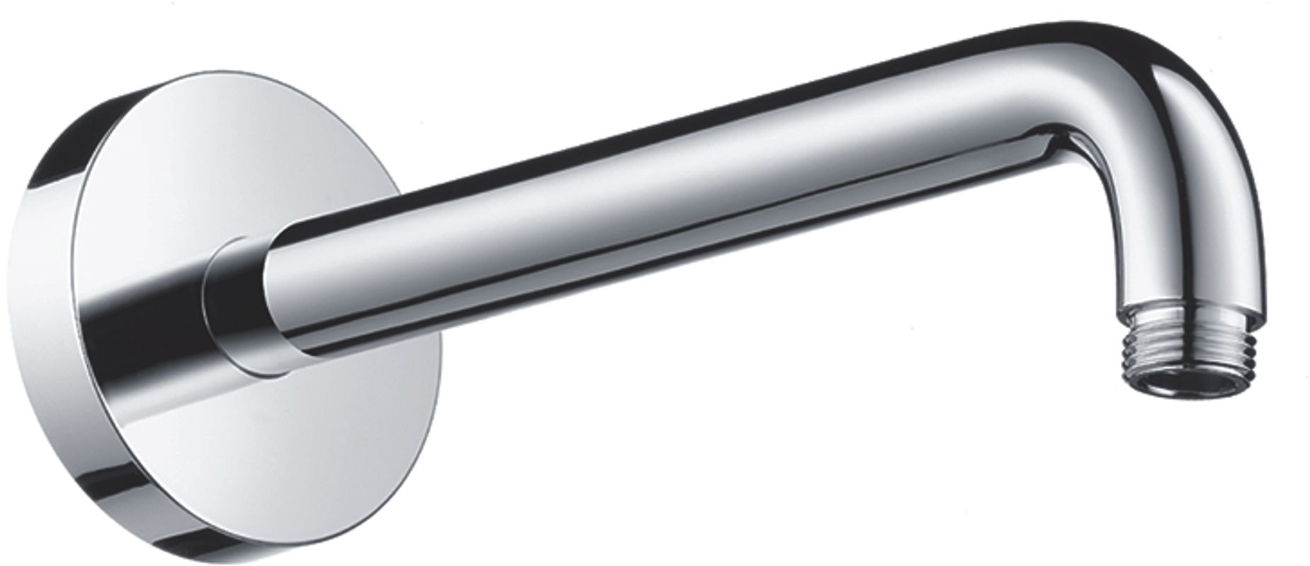 Hansgrohe Brausearm DN 15 241 mm Ausladung 90 Grad, ohne Kugelgelenk, 254 mm, Farbe chrom Bild 1