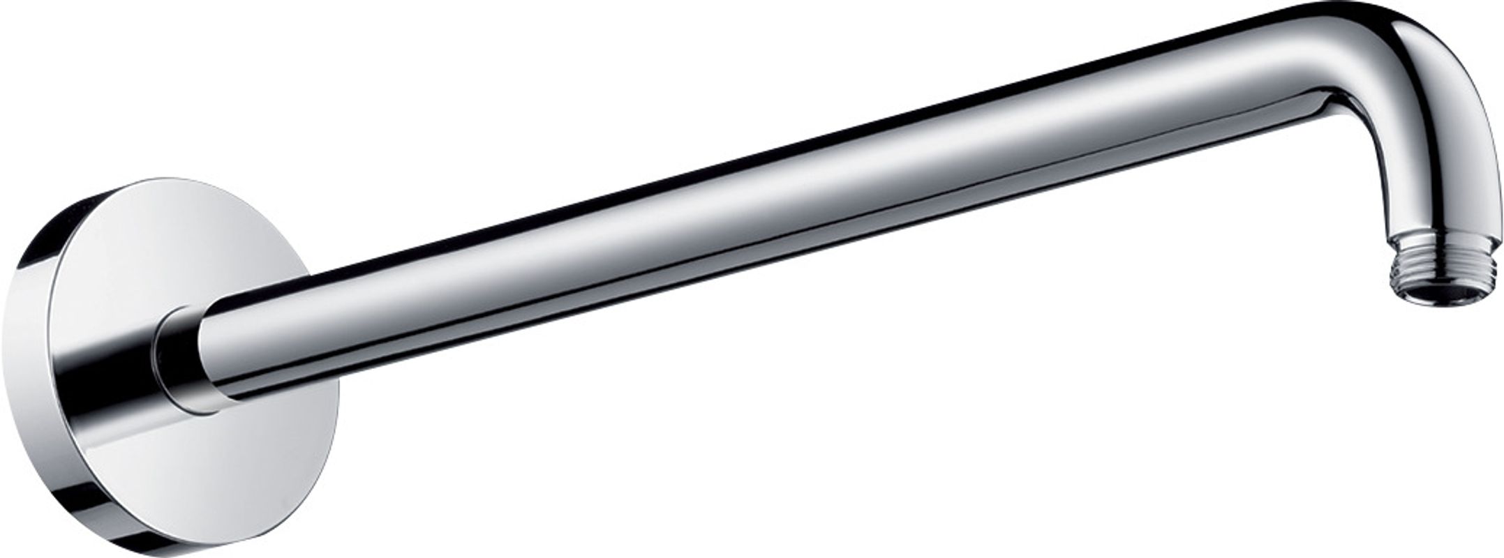Hansgrohe Brausearm DN 15, verchromt, Rosette rund, 389 mm, Farbe chrom Bild 1