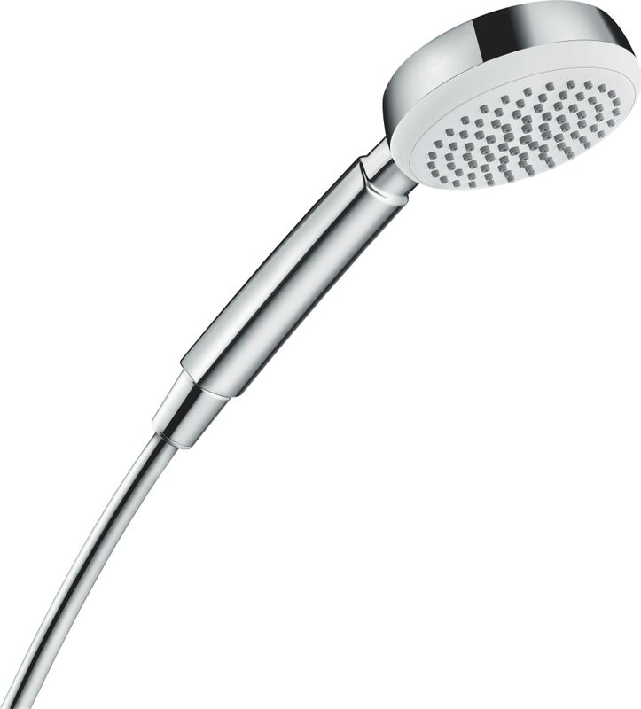 Hansgrohe Handbrause Crometta 100 1jet EcoSmart 9 l/min weiss / chrom, 100 mm, Farbe weiß Bild 1