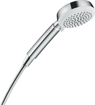 Hansgrohe Handbrause Crometta 100 Vario EcoSmart weiss / chrom, 100 mm, Farbe weiß Bild 2