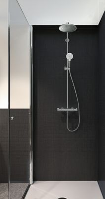 Hansgrohe Showerpipe Crometta S 240, 1jet, mit Thermostat, 1427 x 350 x 304 x 468 mm, Farbe chrom Bild 13