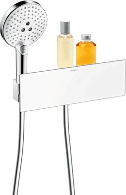 Hansgrohe Wandanschluss Fixfit Porter 300, mit Ablage und Brausehalter, Farbe chrom Bild 14