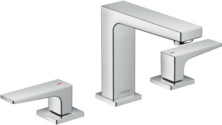 Hansgrohe 3-Loch Waschtischarmatur 110 Metropol, mit Push-Open Ablaufgarnitur, Farbe chrom Bild 2