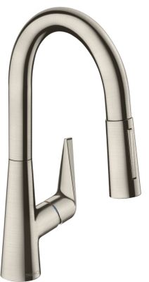 Hansgrohe Spültischmischer 160 Talis M51 Ausziehbrause 2jet edelstahl-optik, 350 mm, Farbe silber Bild 2