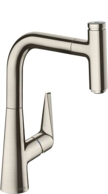 Hansgrohe Spültischmischer 220 Talis Select M51 Ausziehauslauf 1jet edelstahl-optik, 335 mm, Farbe silber Bild 2