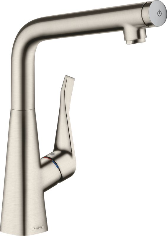 Hansgrohe Spültischmischer 320 Metris Select M71 Eco 1jet edelstahl-optik, Farbe silber Bild 1