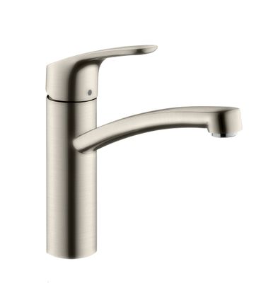 Hansgrohe Einhebel-Spültischbatterie 160 Focus schwenkbarer Auslauf, Edelstahl Optik, Farbe silber Bild 2