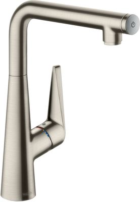 Hansgrohe Spültischmischer 300 Talis Select M51 1jet edelstahl-optik, 339 mm, Farbe silber Bild 2