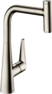 Hansgrohe Spültischmischer 300 Talis Select M51 Ausziehauslauf 1jet edelstahl-optik, 405 mm, Farbe silber Bild 2