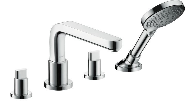 Hansgrohe Grundkörper 4-Loch Wannenarmatur, für Wannenrandmontage, mit Secuflexbox Bild 4