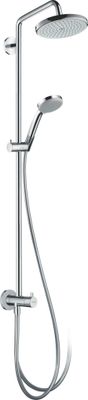 Hansgrohe Showerpipe Croma 220 Air Reno, mit Brausearm 400 mm, 1647 x 400 x 364 x 512 mm, Farbe chrom Bild 2