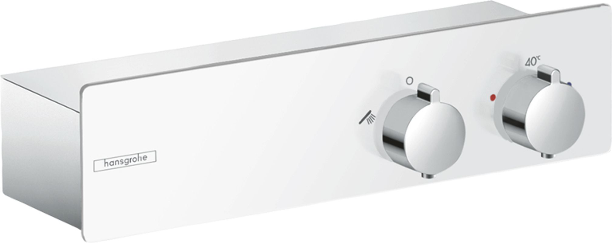 Hansgrohe Thermostat ShowerTablet 350 Brause Aufputz weiss / chrom, DN 15, Farbe weiß, chrom Bild 1