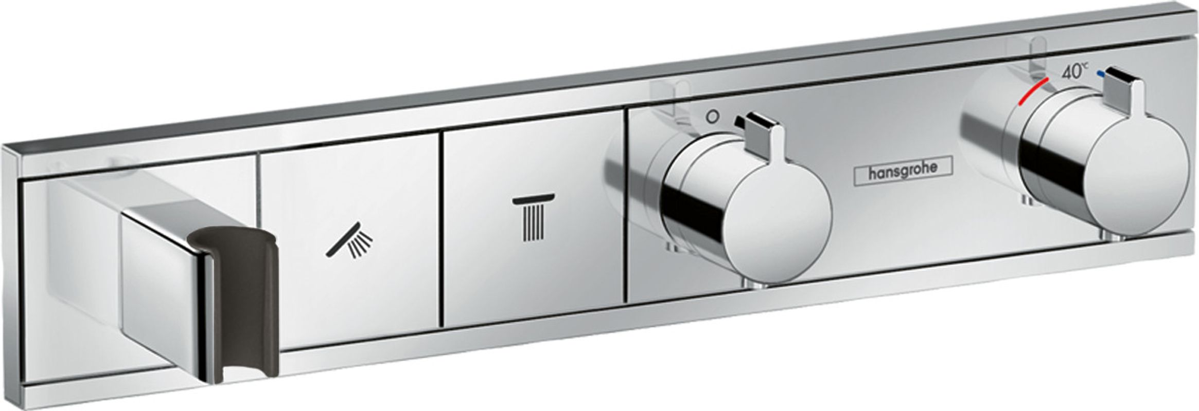 Hansgrohe UP-Thermostat Fertigset, für 2 Verbraucher, 90 x 456 x 84 mm, Farbe chrom Bild 1