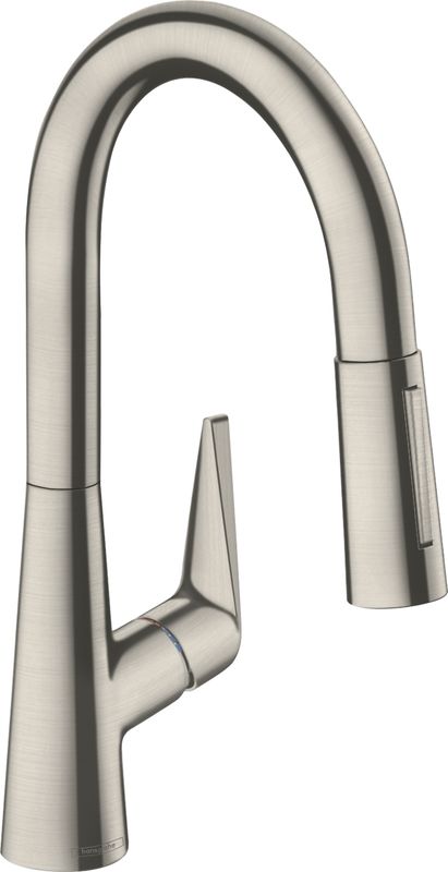 Hansgrohe Spültischmischer 160 Talis M51 Ausziehbrause 2jet sBox edelstahl-optik, 350 mm, Farbe silber Bild 1