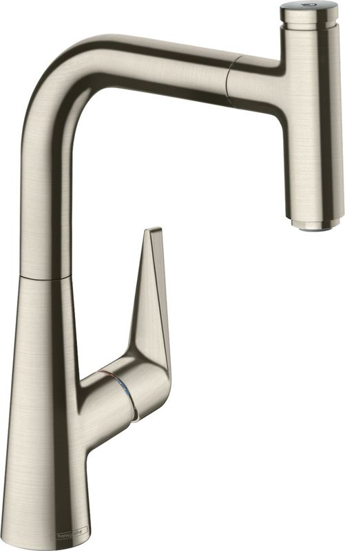 Hansgrohe Spültischmischer 220 Talis Select M51 Ausziehauslauf 1jet sBox edelstahl-optik, 335 mm, Farbe silber Bild 1