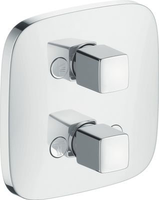 Hansgrohe Fertigset iControl PuraVida Absperr und Umstellventil, 155 x 155 x 56 mm, Farbe chrom Bild 2