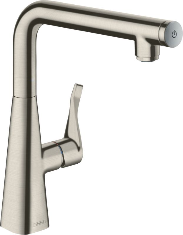 Hansgrohe Spültischmischer 260 Metris Select M71 1jet edelstahl-optik, 304 mm, Farbe silber Bild 1