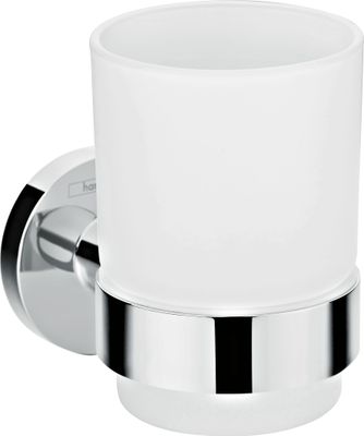 Hansgrohe Zahnputzbecher Logis Universal, 99 x 67 x 100 mm, Farbe chrom Bild 2