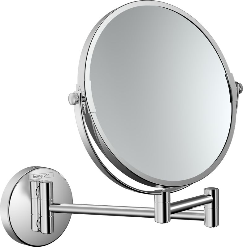 Hansgrohe Rasierspiegel Logis Universal, ohne Licht, 255 x 257 mm, Farbe chrom Bild 1