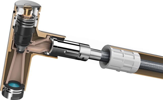 Hansgrohe Spültischmischer 320 Metris Select M71 Ausziehauslauf 1jet, 445 mm, Farbe chrom Bild 3