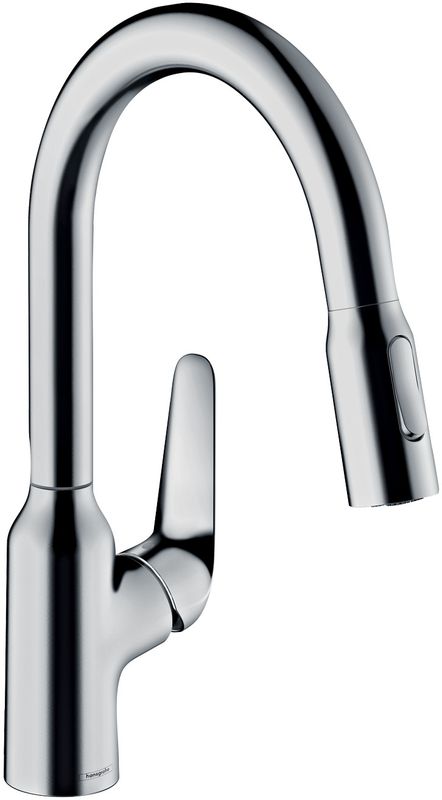 Hansgrohe Spültischmischer 180 Focus M42 Ausziehbrause 2jet, 364 mm, Farbe chrom Bild 1