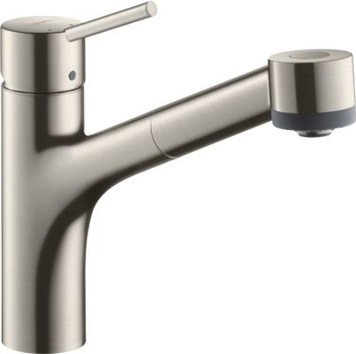 Hansgrohe Spültischmischer 170 Talis M52 Ausziehbrause 2jet sBox edelstahl-optik, 224 mm, Farbe silber Bild 2