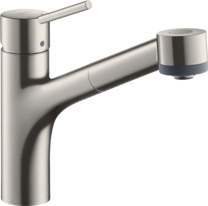 Hansgrohe Spültischmischer 170 Talis M52 Ausziehbrause 2jet sBox edelstahl-optik, 224 mm, Farbe silber Bild 1