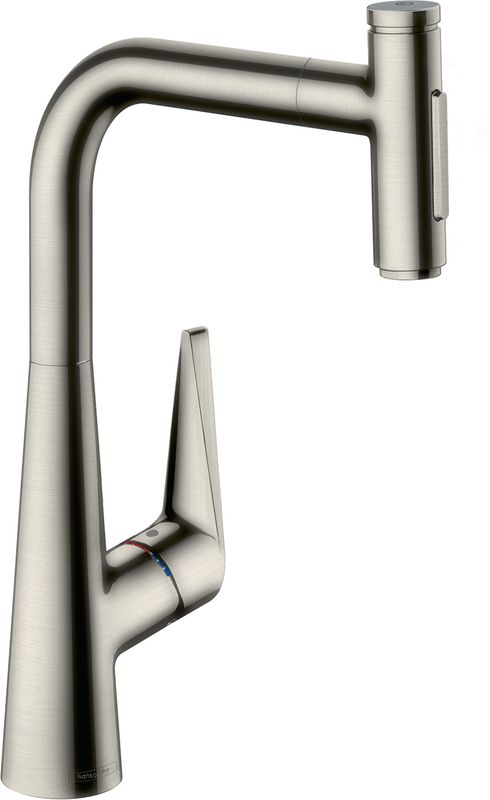 Hansgrohe Spültischmischer 300 Talis Select M51 Ausziehbrause 2jet edelstahl-optik, 405 mm, Farbe silber Bild 1