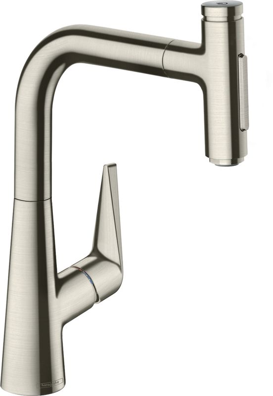 Hansgrohe Spültischmischer 220 Talis Select M51 Ausziehbrause 2jet edelstahl-optik, 335 mm, Farbe silber Bild 1