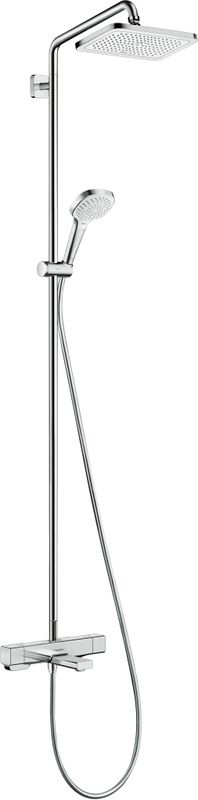 Hansgrohe Showerpipe Croma E 280 1jet, mit Wannenthermostat, 1660 x 306 x 487 mm, Farbe chrom Bild 1