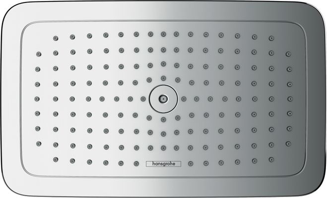 Hansgrohe Kopfbrause Croma E 280 1jet, Brausekopf 280 mm, verchromt, 72 x 280 x 170 x 170 mm, Farbe chrom Bild 2