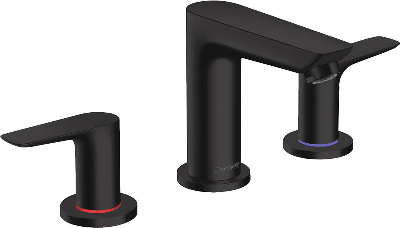 Hansgrohe 3-Loch Waschtischarmatur Talis E matt, Farbe schwarz Bild 1