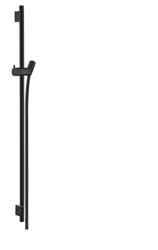 Hansgrohe Brausenstange Unica S Puro 90 mit Brauseschlauch 1600 mm, matt, 1008 mm, Farbe schwarz Bild 1