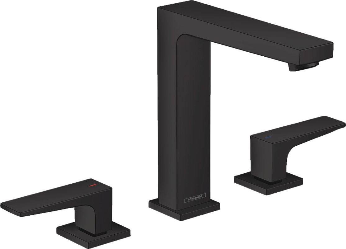 Hansgrohe 3-Loch Waschtischarmatur 160 Metropol matt, Farbe schwarz Bild 1