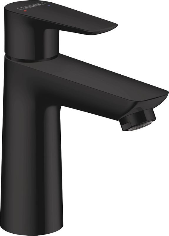 Hansgrohe Einhebel-Waschtischmischer, ComfortZone110, mit Ablaufgarnitur,112 mm, 162 x 112 mm, Farbe schwarz Bild 1