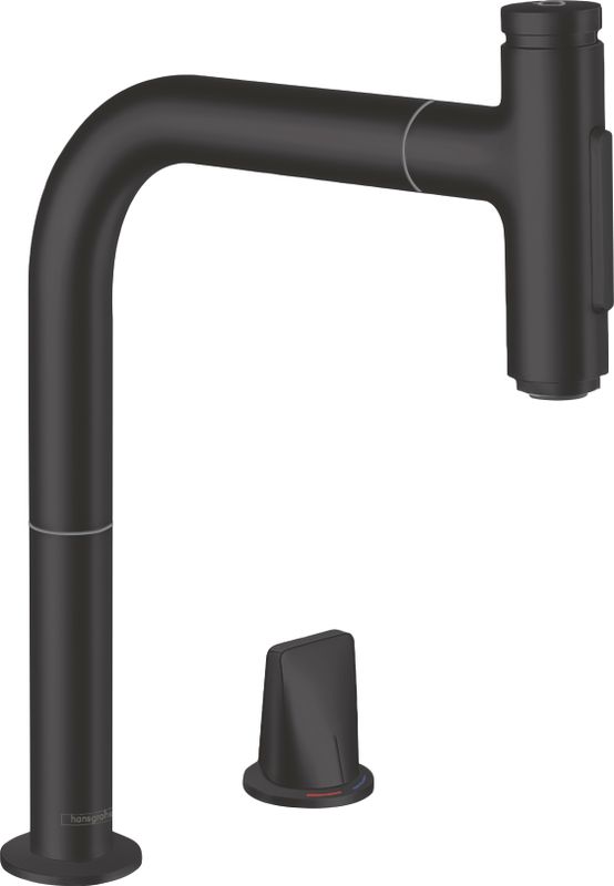 Hansgrohe 2-Loch SPTM 200 Metris Select M71 Ausziehbrause 2jet sBox matt, 320 mm, Farbe schwarz Bild 1