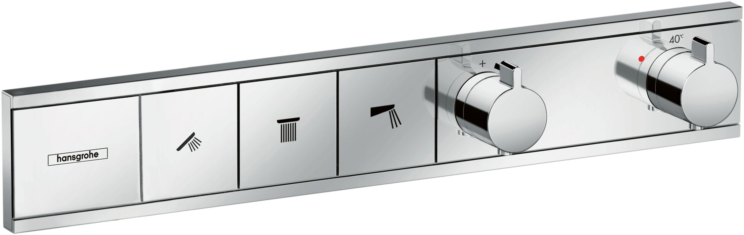 Hansgrohe UP-Thermostat Fertigset, für Fertigset 3 Verbraucher, Farbe chrom Bild 1