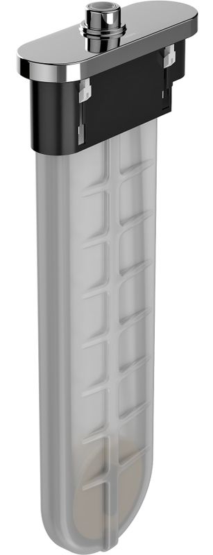 Hansgrohe Fertigset Wannenrand sBox square oval, Farbe silberfarben Bild 1