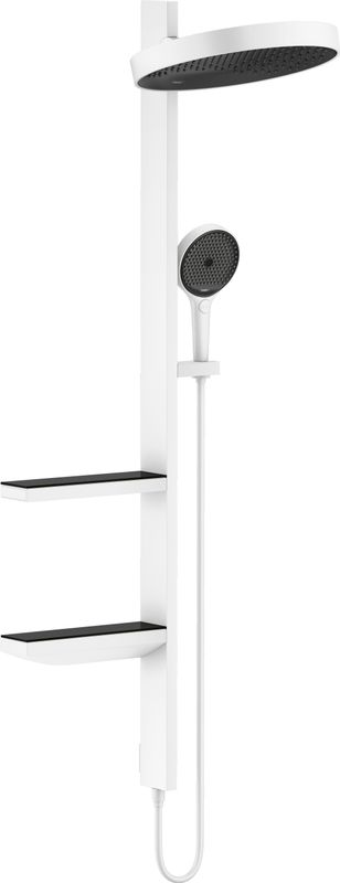 Hansgrohe Showerpipe Rainfinity 360 1jet matt, 1400 x 482 x 450 mm, Farbe weiß Bild 1