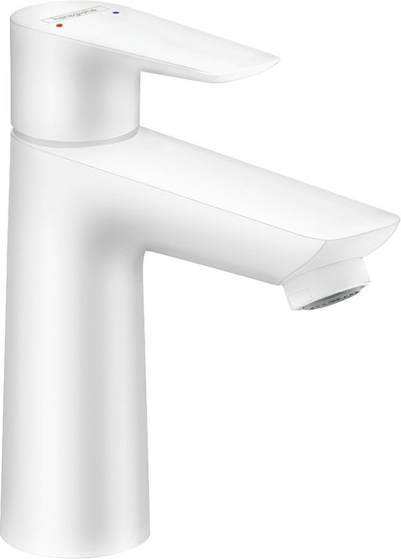 Hansgrohe Einhebel-Waschtischmischer, ComfortZone110, mit Ablaufgarnitur,112 mm, Farbe weiß Bild 1