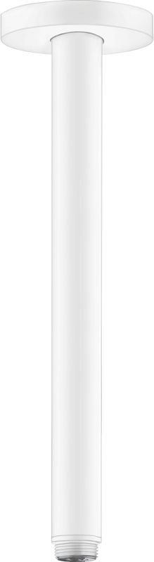 Hansgrohe Deckenanschluss S, DN 15 300 mm, matt, 80 mm, Farbe weiß Bild 1