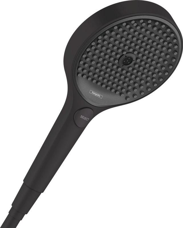 Hansgrohe Handbrause Rainfinity 130 3jet Ø, 3-Strahl, matt, 130 mm, Farbe schwarz Bild 1
