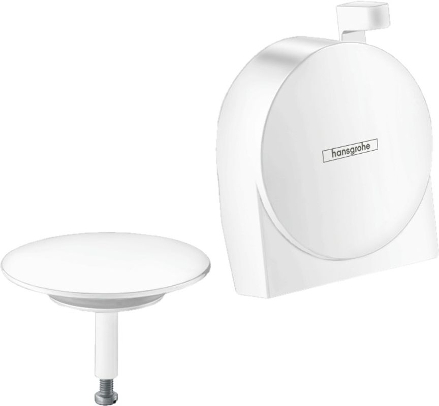 Hansgrohe Ein-, Ab- und Überlaufgarnitur Exafill S Fertigset, mattweiss, Farbe weiß Bild 1