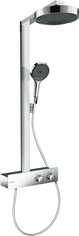 Hansgrohe Showerpipe Rainfinity 350 Kopfbrause 250 mm, EcoSmart, 1066 x 370 x 531 mm, Farbe chrom Bild 1
